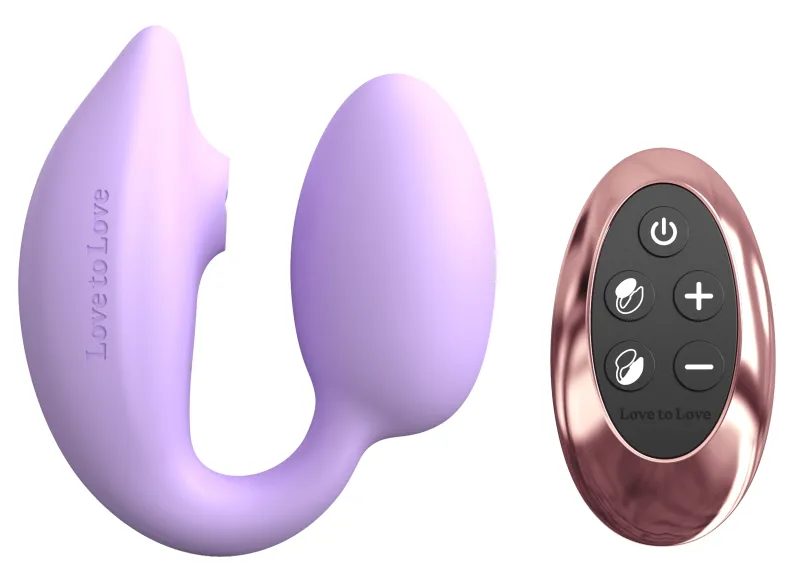 Stimulateur Clitoris et Point G WONDERLOVER Love to Love Mauve