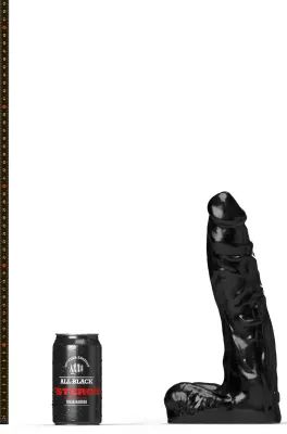 Gode XL ABS02 THE COACH All Black Steroïd 25 x 7cm