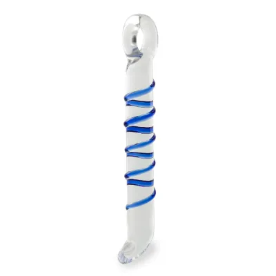 Gode godemichet en verre Mojito gode vaginal ou anal homme ou femme - Bleu