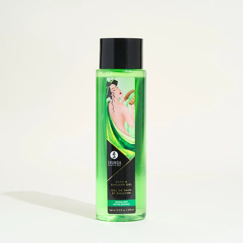 Gel de bain et douche comestible Shunga -   Menthe