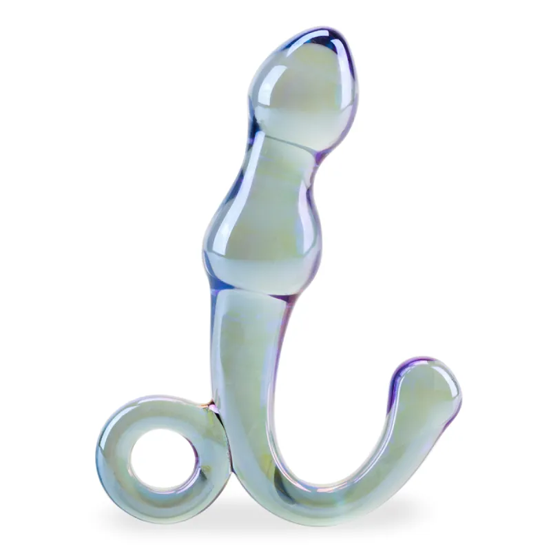 Vibromasseur anal Stimulateur de prostate en verre Gold Master - Violet