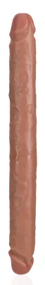 Double Gode STRAIGHT SLIM 35.5 x 3.8cm Marron