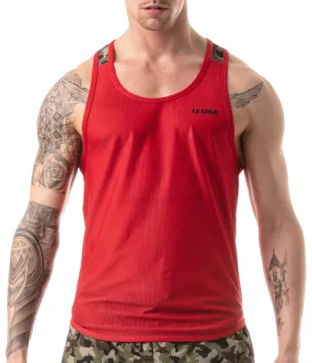 LEADER Débardeur CAMO RACER Rouge