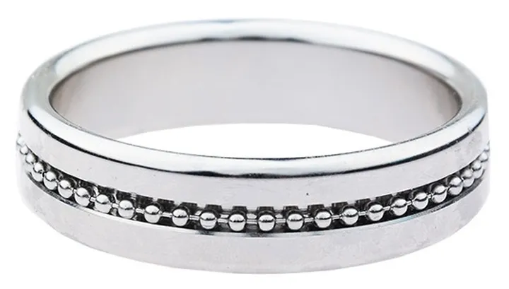 Anneau pénien en métal PERLY RING Contour Argenté