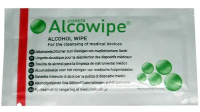 Lingettes nettoyantes alcoolisées ELECTRASTIM x10