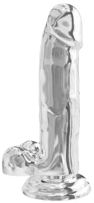 Gode Réaliste DIAMOND DICK 15.5 x 4cm Transparent