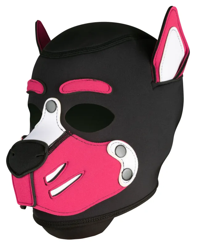 Kinky Puppy Masque Puppy HUSKY Noir-Rose