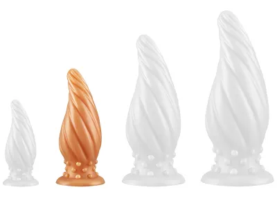 Plug Silicone SPIRAL PIK M 15 x 6.2cm Or