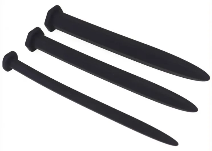 Kit de 3 Tiges d'urètre en silicone HEXAGON 15cm - Diamètres 8-12-16mm