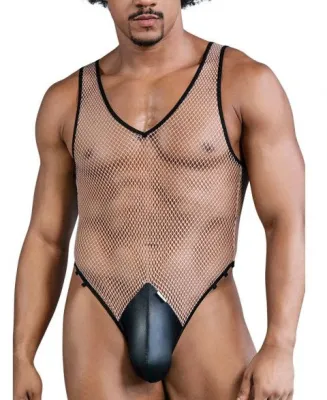 CandyMan Body Résille TASCLEPIOS Beige