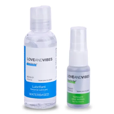 Lubrifiant 60ml et nettoyant 20ml LOVE AND VIBES