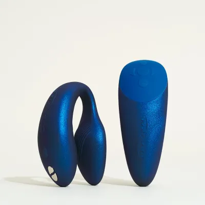 Chorus stimulateur connecté pour couple - 4,4 cm Bleu métallique