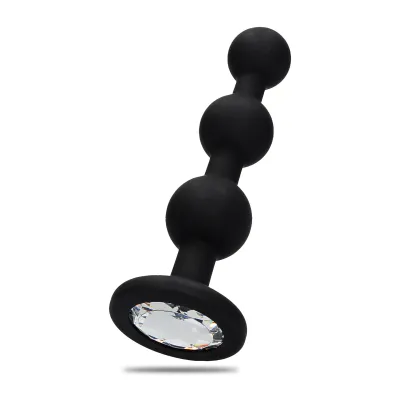 Bijou Anal Silicone Beaded Diamond