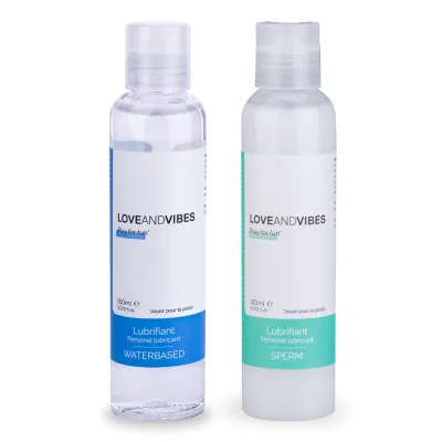 Duo de lubrifiants LOVE AND VIBES Sensation et Sperm 150ml