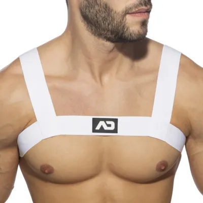 Addicted Harnais Élastique AD FETISH Basic Blanc