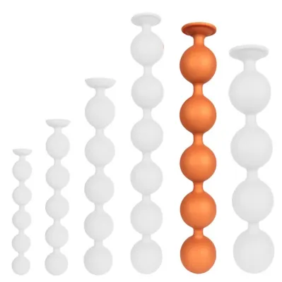 Chapelet anal BULBY BUTT XXL 49 x 7.7 cm Orange