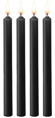 Ouch! Lot de 4 Bougies SM TEASING WAX Noire
