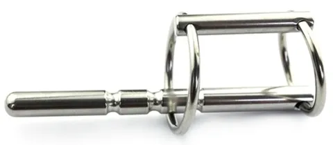 Plug Pénis en métal GROOVY 8cm - Diamètre 8mm