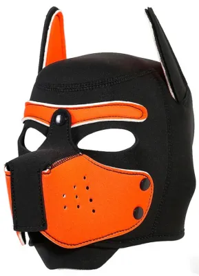 Cagoule Néoprène ENJOY PUPPY Noir-Orange
