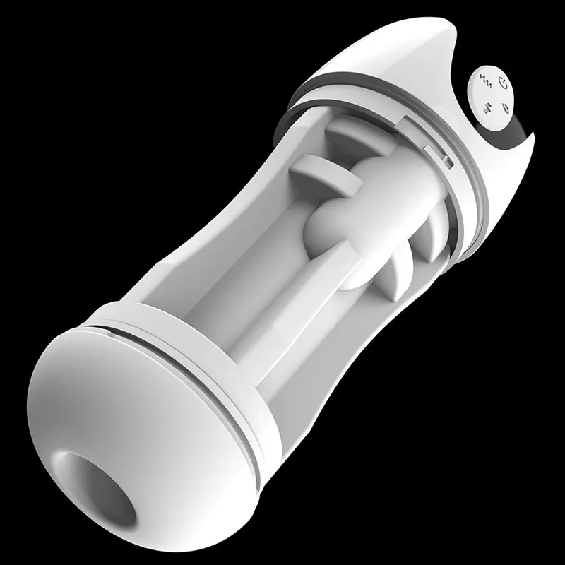 Masturbateur automatique MAX CUP Vibrations et Succion Blanc