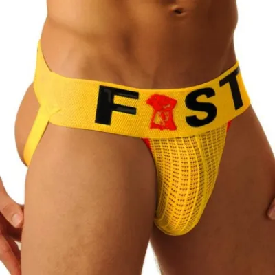 Fist Jockstrap FIST LOGO Jaune