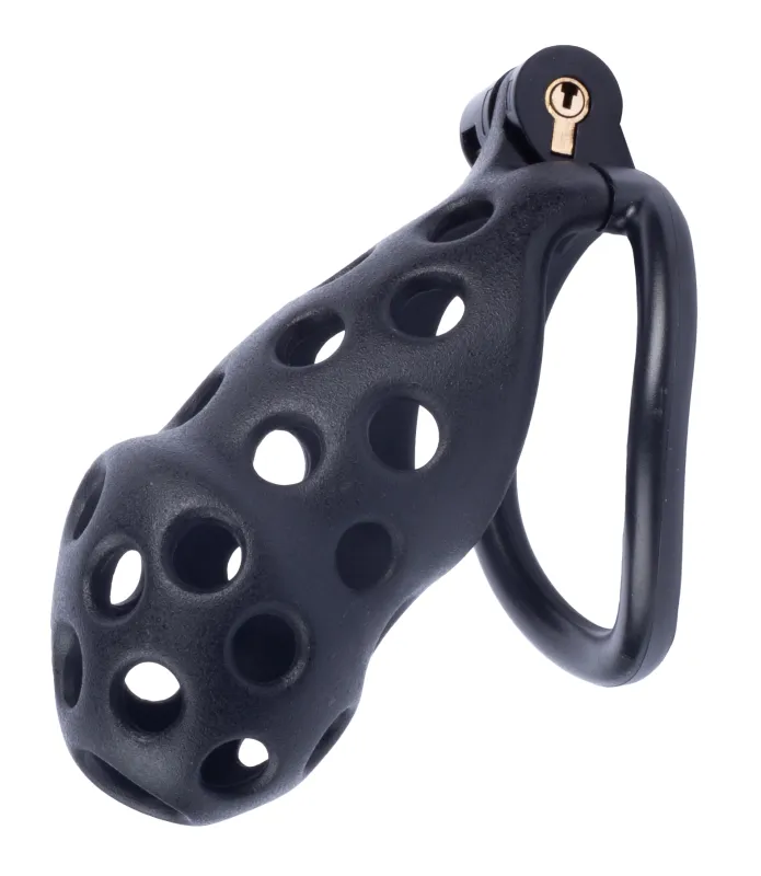 Cage de chasteté DOTTY XL 10 x 4cm Noire