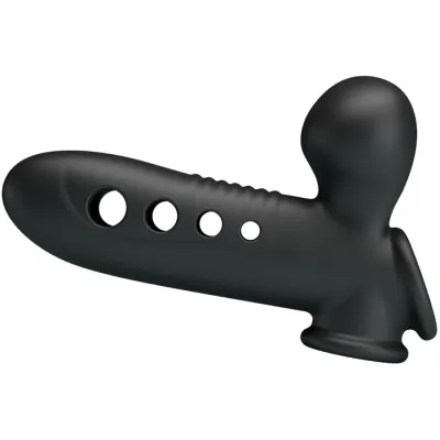 Gaine Pénis Gonflable Pretty Love Anneau Testiculaire Noir