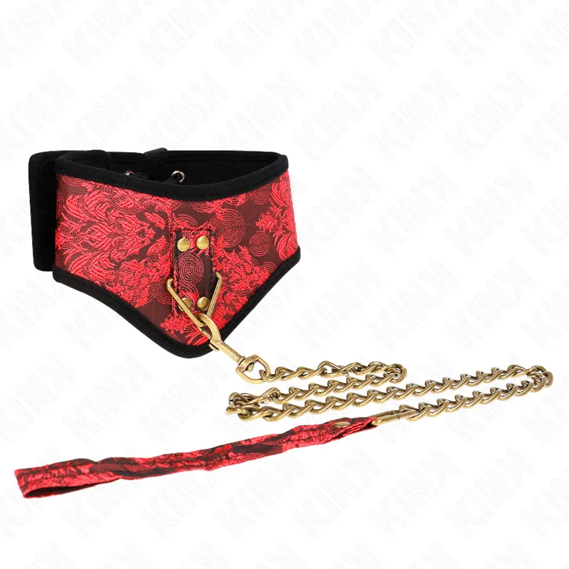 Collier BDSM Scandale avec Bracelet Dentelle 75cm - KINK