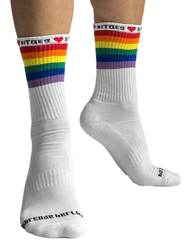 Chaussettes blanches PRIDE LOVE Sitges