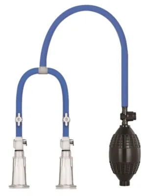 Pompes pour tétons LUVPUMP Double Cup Bleu