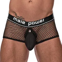 male power Boxer résille RING & SHORT Noir