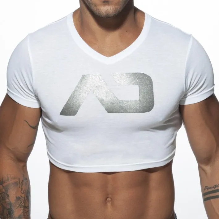 T-shirt CROP AD Blanc
