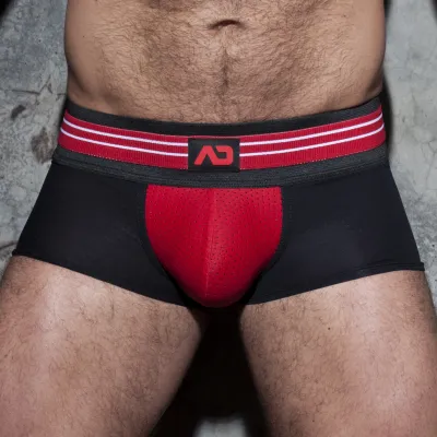 AD Fetish Boxer DOUBLE STRIPE Noir-Rouge