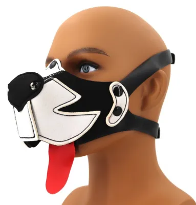 Museau PUPPY MUZ Néoprène Noir-Blanc