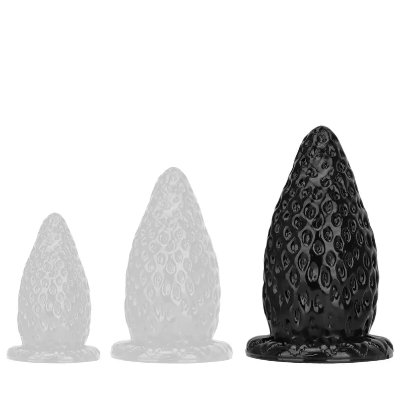 Plug anal FRAISE L 22 x 11.5 cm Noir