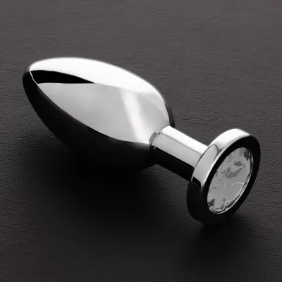 Plug bijou anal BUTTY L 9 x 3.8cm Transparent