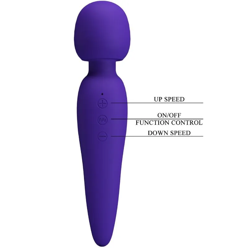 Masseur Vibrant Meredith 12 Modes Violet - Pretty Love