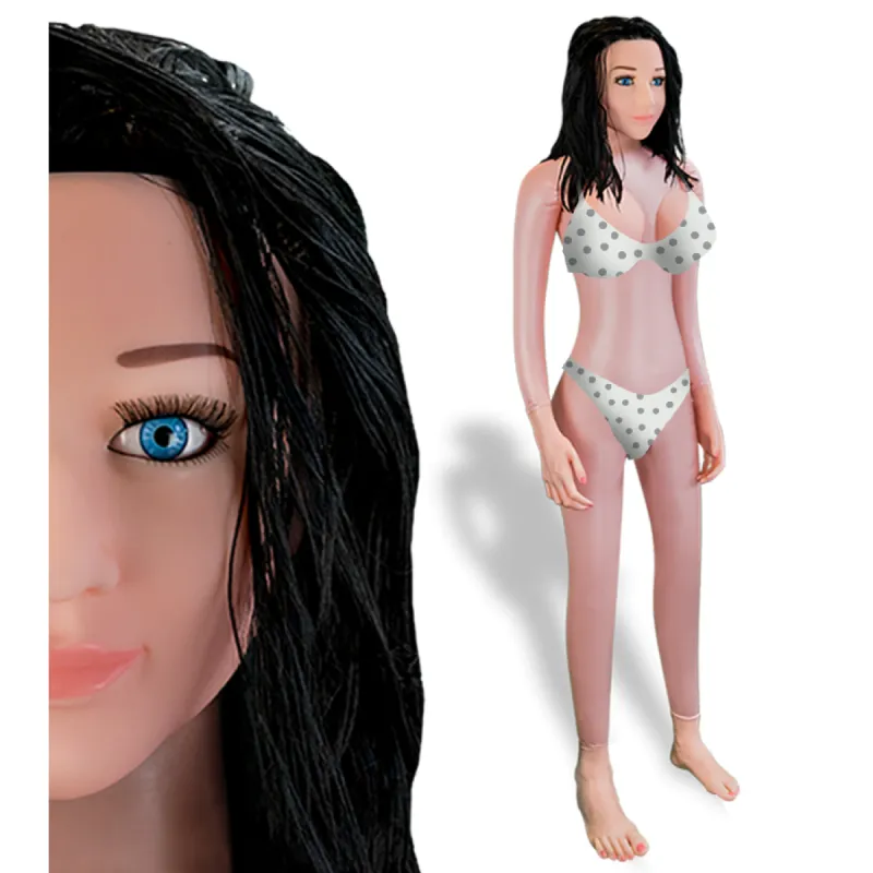 Poupée gonflable brune vagin anus Jessica