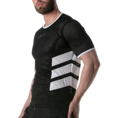 T-shirt en mesh LOADED Noir-Blanc