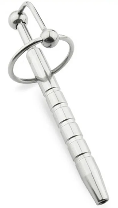 Plug Penis Percé PEN STRIE 12cm - Diamètre 10mm