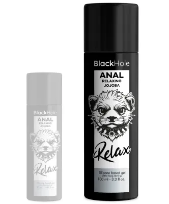 Lubrifiant Silicone ANAL RELAXING JOJOBA Black Hole 100ml