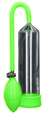Pompe à pénis phosphorescente GLOW PUMP 20 x 5.5cm