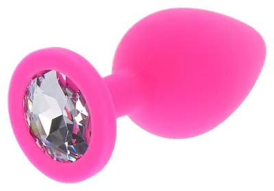 Plug Bijou DIAMOND BOOTY L 9 x 4cm Rose