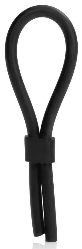 Anneau pénien en silicone STUD LASSO Noir