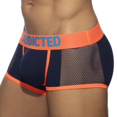 Boxer NEON MESH Bleu marine-Orange