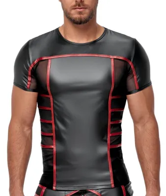 NEK T-shirt TOP ORMETO Noir-Rouge