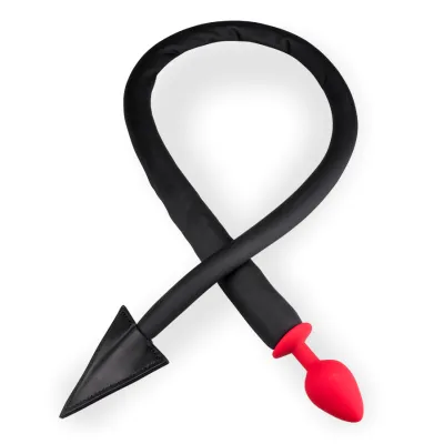 Plug queue de diable silicone et similicuir