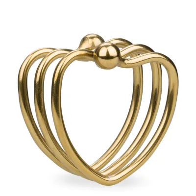Anneau ring en métal cœur Loving