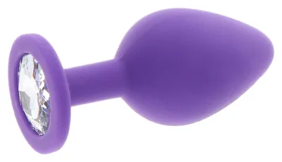 Plug Bijou DIAMOND BOOTY M 7 x 3.5cm Violet