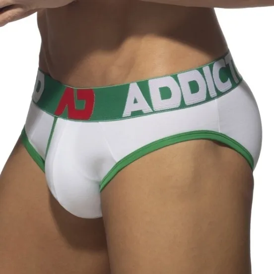 Addicted Slip OPEN FLY Blanc-Vert